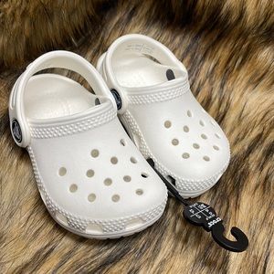 Crocs size 5, white , NWT